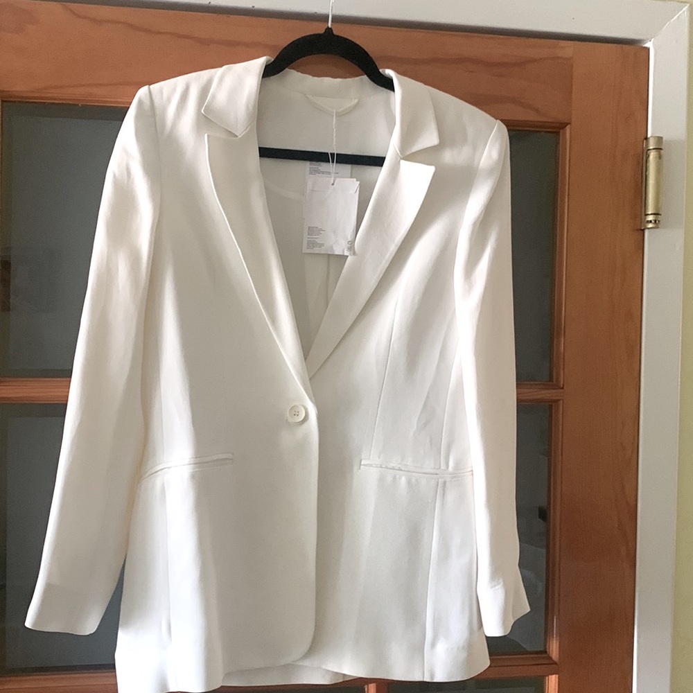 & Other Stories Blazer. Size 4. New. White